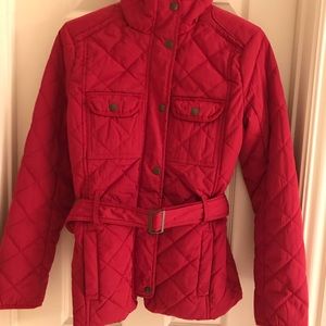 Gap Red quilted jacket